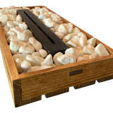 Lareira Ecológica Com Pedras Brancas - Verde Lar 1 L Marrom