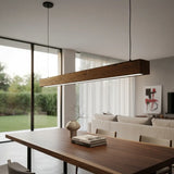 Lustre Rustico Peroba Rosa Madeira Demolição 127/220v Marrom