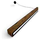 Lustre Rustico Peroba Rosa Madeira Demolição 127/220v Marrom