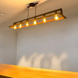 Lustre Pendente Peroba Rosa Madeira Demolição 120cm 127/220v Preto