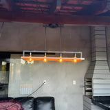 Lustre Madeira Peroba Rosa De Demolicão Pendente Luminaria 127/220v Preto